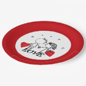 Hochzeit , Tag Valencia , Liebe Pappteller (Schrägansicht)