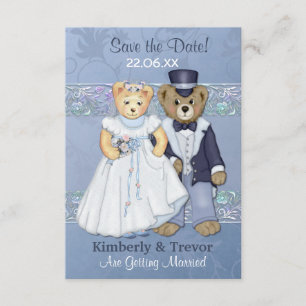 Hochzeit Teddybär Save The Date Einladung