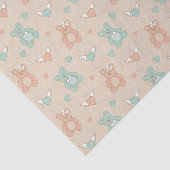 Hochzeit-Teddybären Seidenpapier (Ausschnitt)