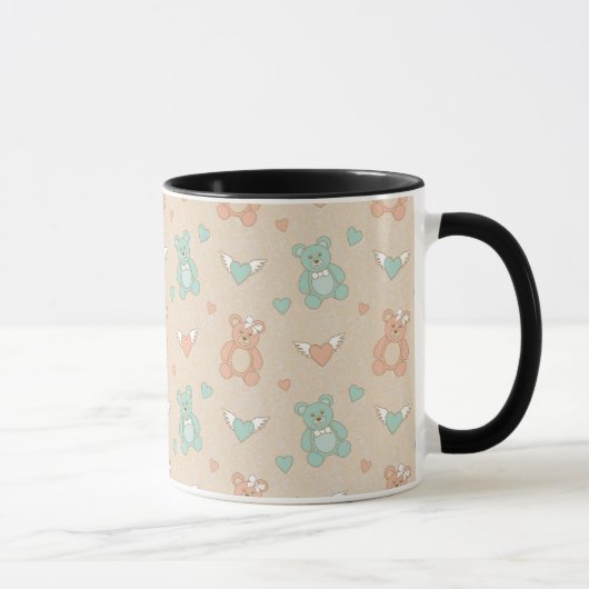 Hochzeit-Teddybären Tasse (Rechts)