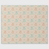 Hochzeit-Teddys Geschenkpapier (Flach)