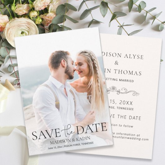 Hochzeit Termin Foto Elegantes Skript Save The Date
