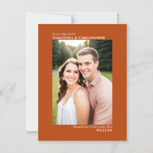 Hochzeit Termin Merkblatt Vertikales Foto Rost Ora Magneteinladung
