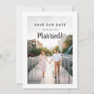Hochzeit Termin merken 2 Foto Vorderseite Rückseit Save The Date