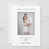 Hochzeit, Termin vormerken, Einfach, Elegant, Flac (Rückseite)