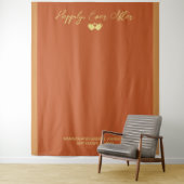 Hochzeit Terracotta Gold Hintergrund Wandteppich (Beispiel)