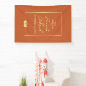 Hochzeit Terracotta und Gold Banner (InSitu)