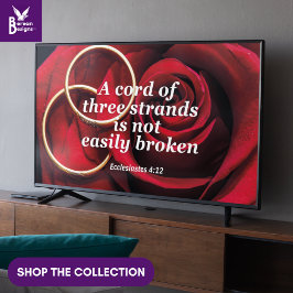 Hochzeit THREEFOLD CORD Christlicher Rahmen Art fü Poster