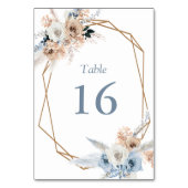 Hochzeit Tischnummer (Vorderseite)