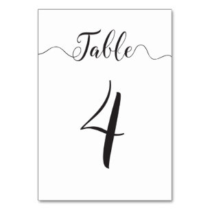 Hochzeit - Tischnummer 4