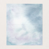 Hochzeit Tischnummer Escort Aquamarin Gold Agate G (Innenseite Aufgefaltet)