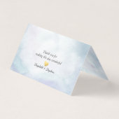 Hochzeit Tischnummer Escort Aquamarin Gold Agate G (Rückseite)