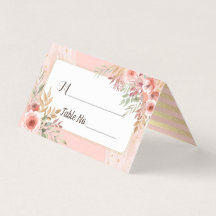 Hochzeit Tischnummer Escort Elegante Rosa Blume