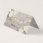 Hochzeit Tischnummer Escort Hydrangea Rustikales H (Vorderseite)