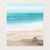 Hochzeit Tischnummer Escort Summer Beach Starfish (Innenseite Aufgefaltet)