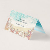 Hochzeit Tischnummer Escort Summer Beach Starfish (Rückseite)