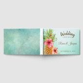 Hochzeit tropischer Ananas Gästebuch (Voll)
