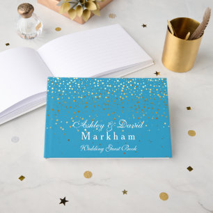 Hochzeit Türkis Blau Gästebuch
