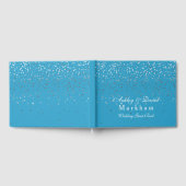 Hochzeit Türkis Blau Gästebuch (Voll)