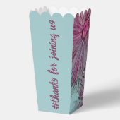 Hochzeit Türkis und Lavendel Geschenkschachtel (Rückseite)