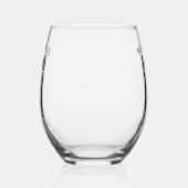 Hochzeit Tuxedo Personalisierter Vater des Bräutig Weinglas Ohne Stiel (Links)