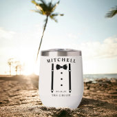 Hochzeit Tuxedo Suspenders Bow Krawatte der Ground