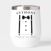 Hochzeit Tuxedo Suspenders Krawatte Vater des Groo (Rückseite)