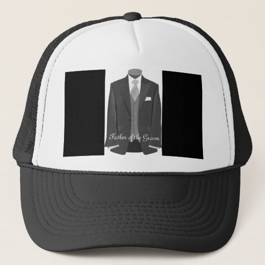 Hochzeit Tuxedo Vater der Groom Hat Cap Truckerkappe (Vorderseite)