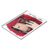 Hochzeit übergibt Foto-Album Notizblock (Linke Seite)