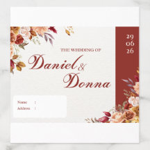 Hochzeit Umschlag Liner – Florale Elegante Persona