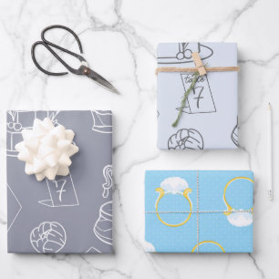 Hochzeit und Brautparty Geschenkpapier Set