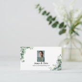 Hochzeit- und Veranstaltungsplaner Visitenkarte (Stehend Vorderseite)