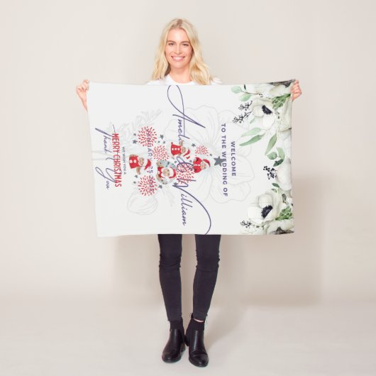 Hochzeit und Weihnachtsgebäck Fleecedecke (Beispiel)