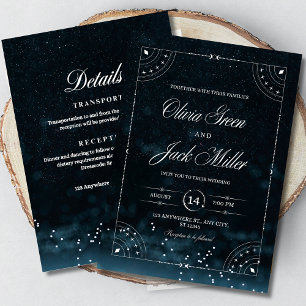Hochzeit unter den Sternen - Himmels-Einladung Save The Date