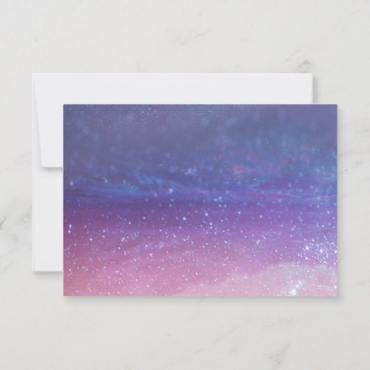 Hochzeit unter den Sternen Save the Date Tanz (Rückseite)