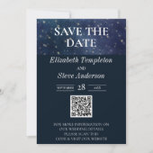 Hochzeit unter der Sternennacht Himmel Himmelfahrt Save The Date (Vorderseite)