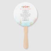 Hochzeit unter Wasser Kunst Korallen und Fische Aq Fächer (Rückseite)