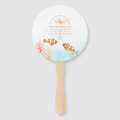 Hochzeit unter Wasser Kunst Korallen und Fische Aq Fächer (Vorderseite)