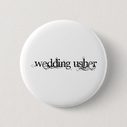 Hochzeit Usher Button (Vorderseite)