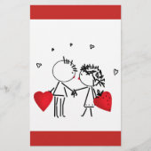 Hochzeit, Valentinstag Briefpapier (Vorderseite)