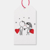 Hochzeit, Valentinstag Geschenkanhänger (Vorderseite)