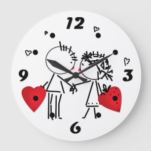 Hochzeit, Valentinstag Große Uhr