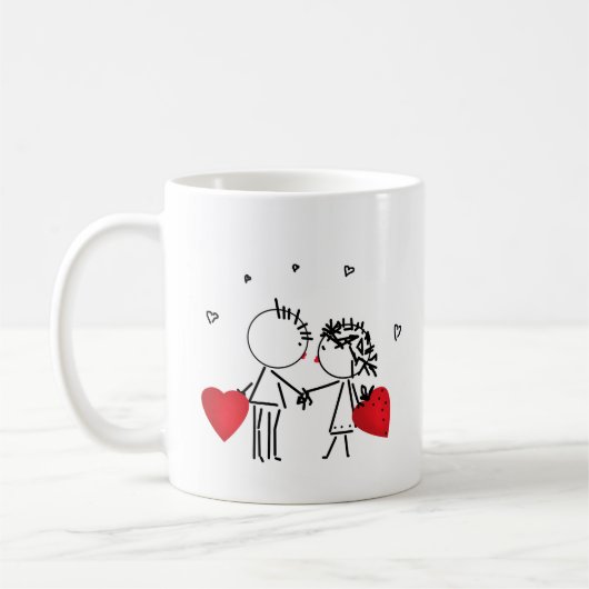 Hochzeit, Valentinstag Kaffeetasse (Links)