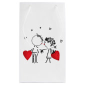 Hochzeit, Valentinstag Kleine Geschenktüte (Rückseite)
