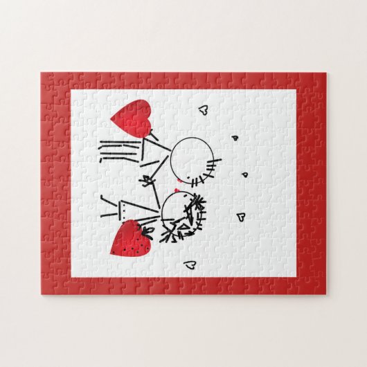 Hochzeit, Valentinstag Puzzle (Horizontal)
