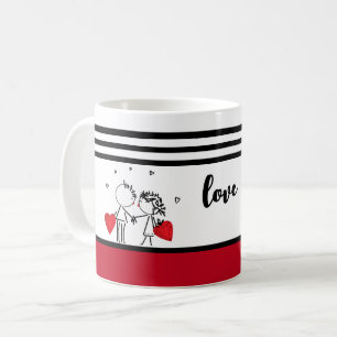 Hochzeit, Valentinstag-Socken Kaffeetasse