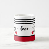 Hochzeit, Valentinstag-Socken Kaffeetasse (Mittel)