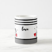 Hochzeit, Valentinstag-Socken Kaffeetasse (Mittel)