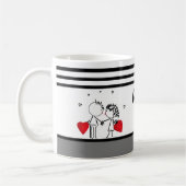 Hochzeit, Valentinstag-Socken Kaffeetasse (Links)