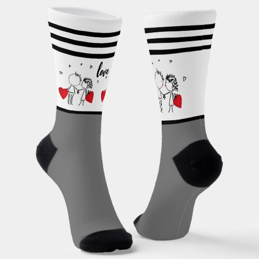 Hochzeit, Valentinstag-Socken Socken (Gewinkelt)